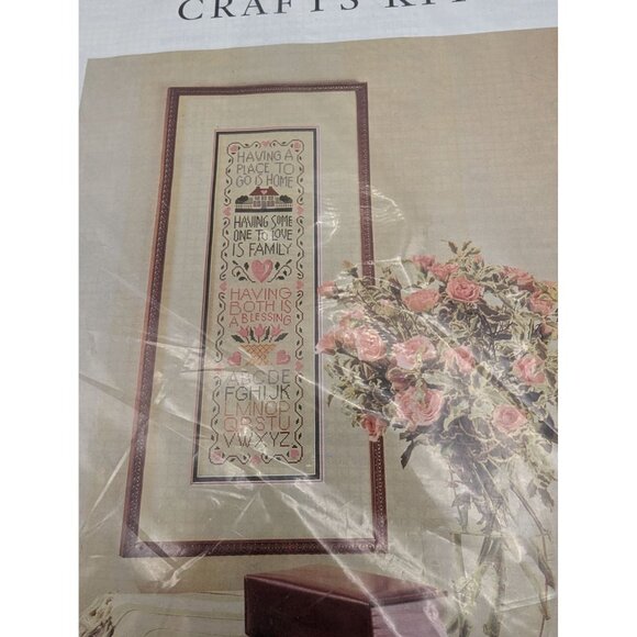 Better Homes and Garden Cross Stitch Kit Home and Family Sampler - Picture 4 of 5